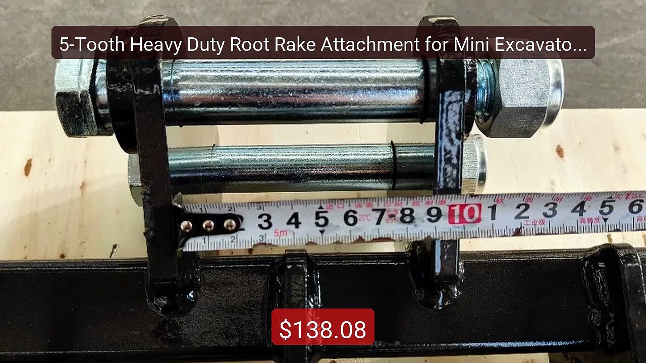 5-Tooth Heavy Duty Root Rake Attachment for Mini Excavator Dig... -- Hot Deal 2026 | Limited Offer!