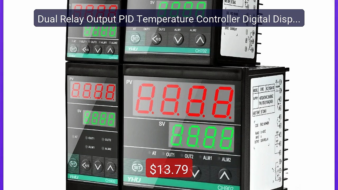 Dual Relay Output PID Temperature Controller Digital Displa... -- Top Pick 2026 | Unbeatable Price!