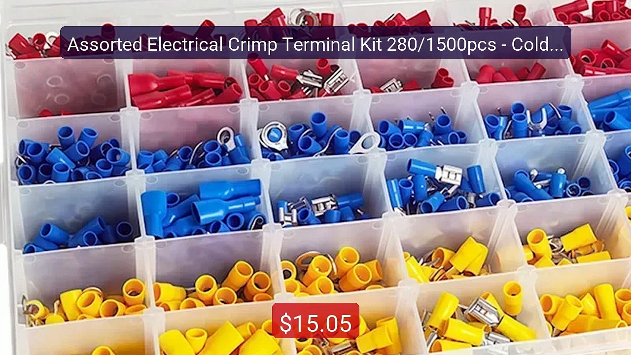 Assorted Electrical Crimp Terminal Kit 280/1500pcs - Cold Pressed M... -- Top Rated 2026 | Buy Now!
