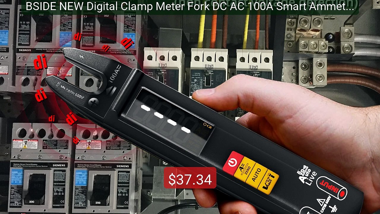 BSIDE NEW Digital Clamp Meter Fork DC AC 100A Smart Ammeter Pl... -- Best Buy 2026 | Great Quality!