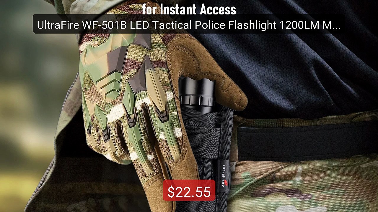 UltraFire WF-501B LED Tactical Police Flashlight 1200LM Military To... -- Top Rated 2026 | Buy Now!