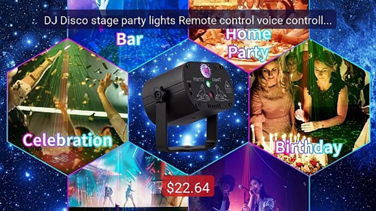 DJ Disco stage party lights Remote control voice controlled laser R... -- Top Rated 2026 | Buy Now!