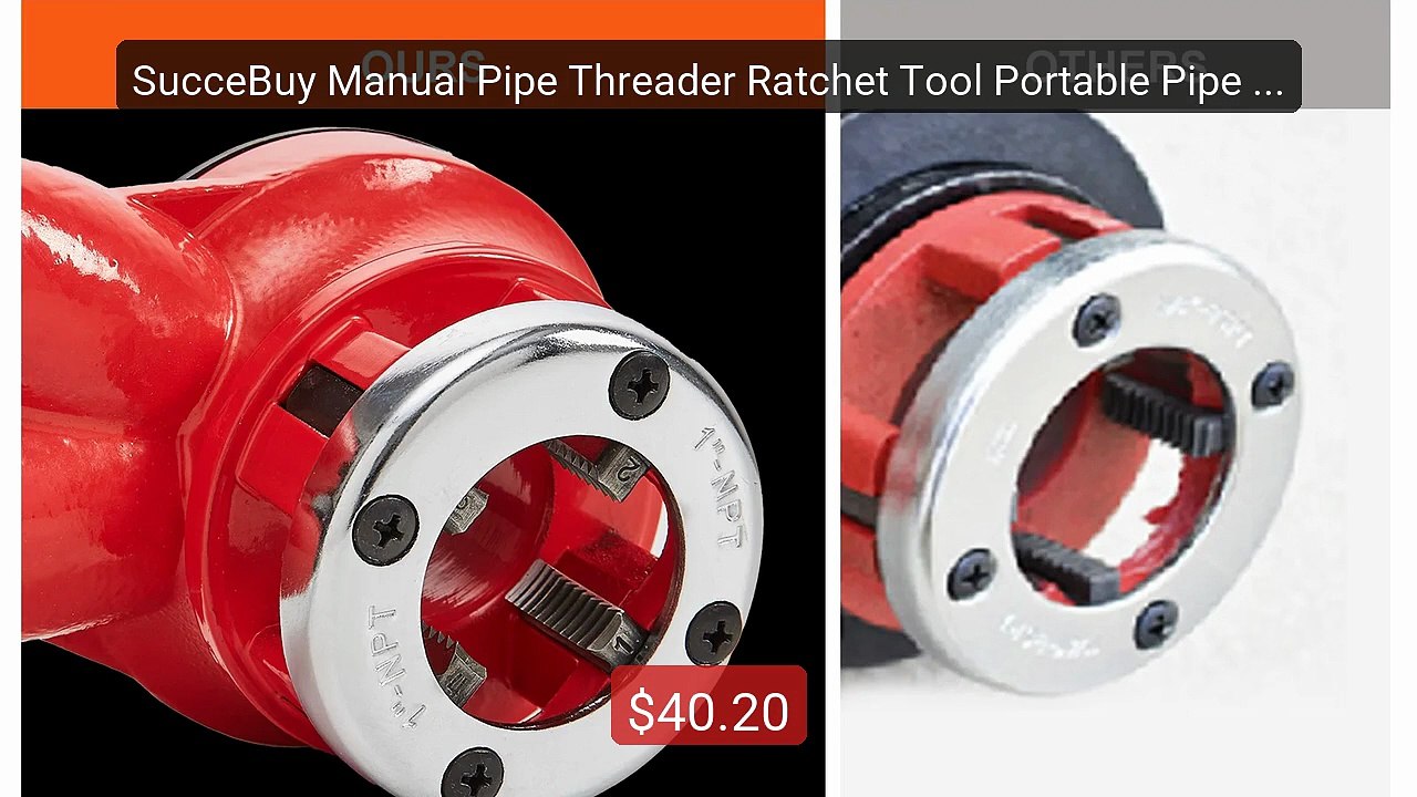 SucceBuy Manual Pipe Threader Ratchet Tool Portable Pipe Threading ... -- Top Rated 2026 | Buy Now!