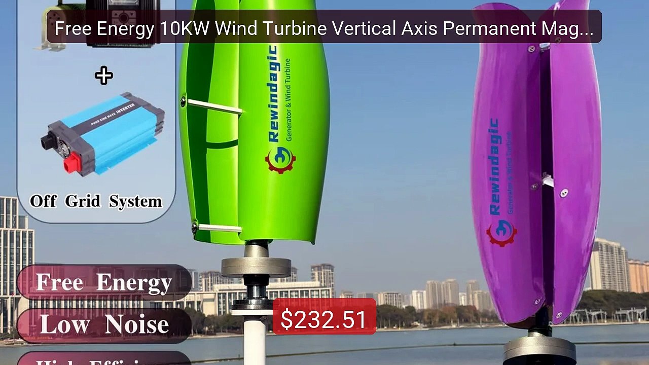 Free Energy 10KW Wind Turbine Vertical Axis Permanent Maglev Genera... -- Top Rated 2026 | Buy Now!