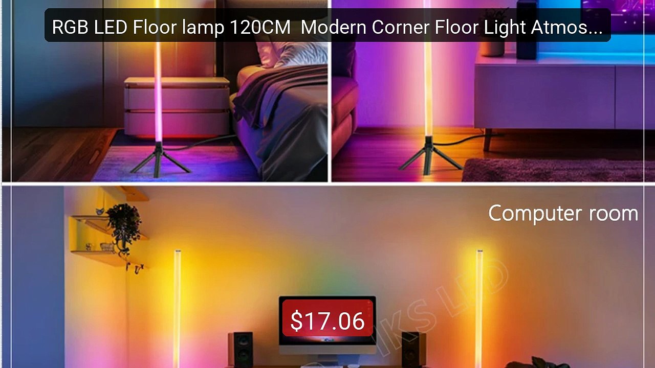 RGB LED Floor lamp 120CM  Modern Corner Floor Light Atmospheric Sta... -- Top Rated 2026 | Buy Now!