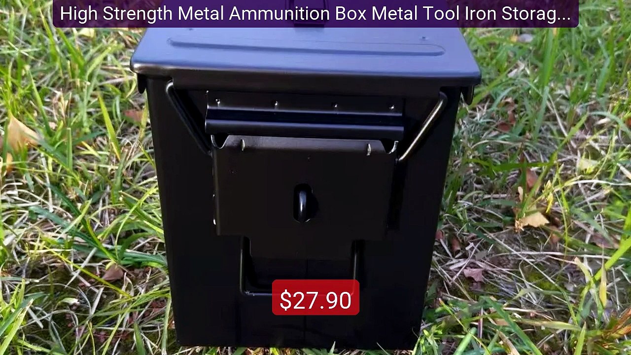 High Strength Metal Ammunition Box Metal Tool Iron Storage Bo... -- Amazing Value 2026 | Must Have!