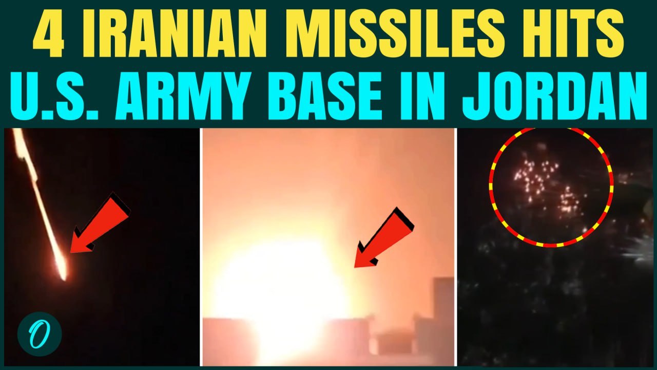 RAW FOOTAGE: 4 Iran Missiles SLAM Jordan Air Base FOOLING U.S. Patriot Air Defence Systems In Sky