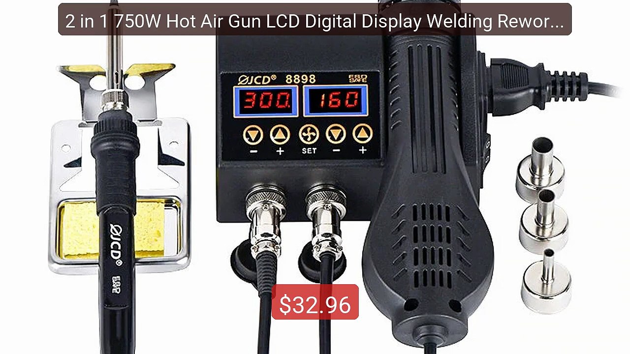 2 in 1 750W Hot Air Gun LCD Digital Display Welding Rework St... -- Amazing Value 2026 | Must Have!