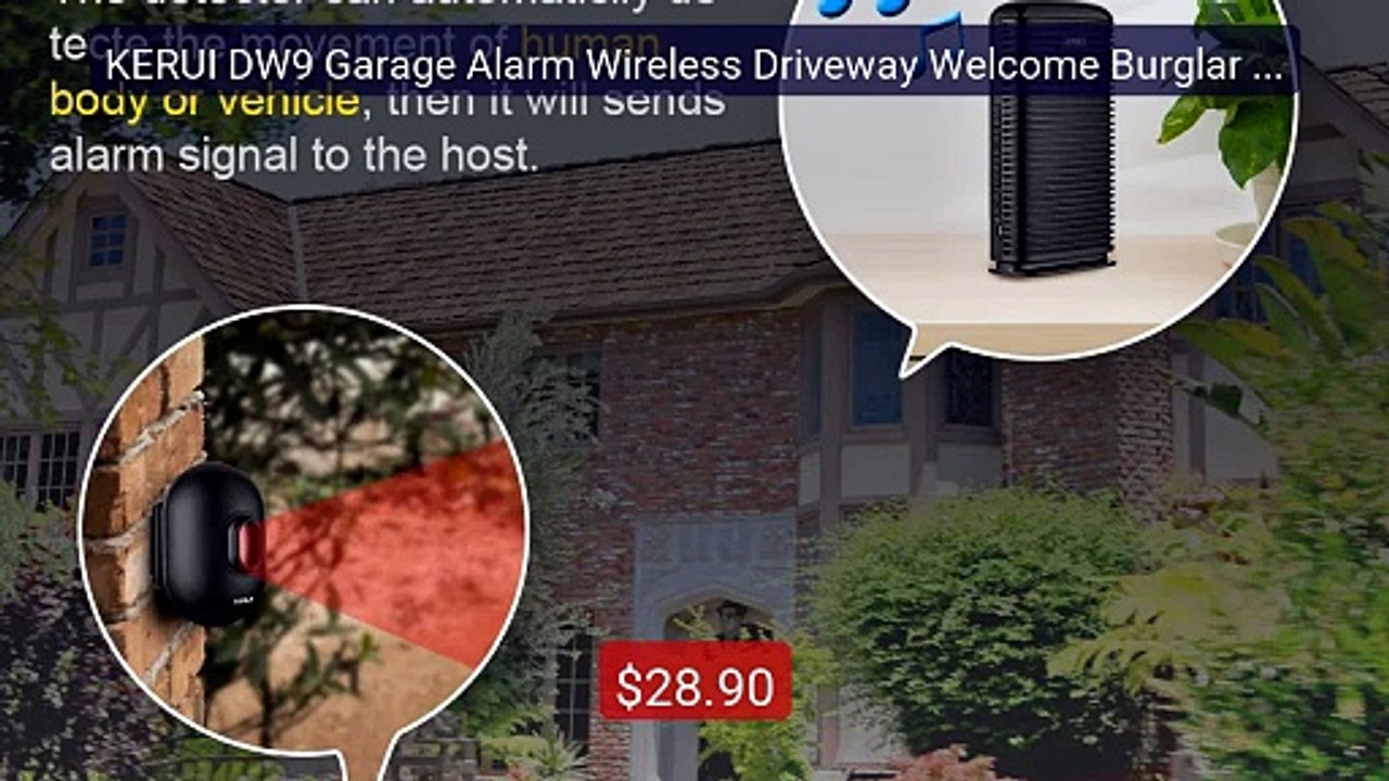 KERUI DW9 Garage Alarm Wireless Driveway Welcome Burglar Alarm... -- Hot Deal 2026 | Limited Offer!