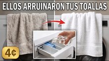 Tus toallas están arruinadas y ni te has dado cuenta