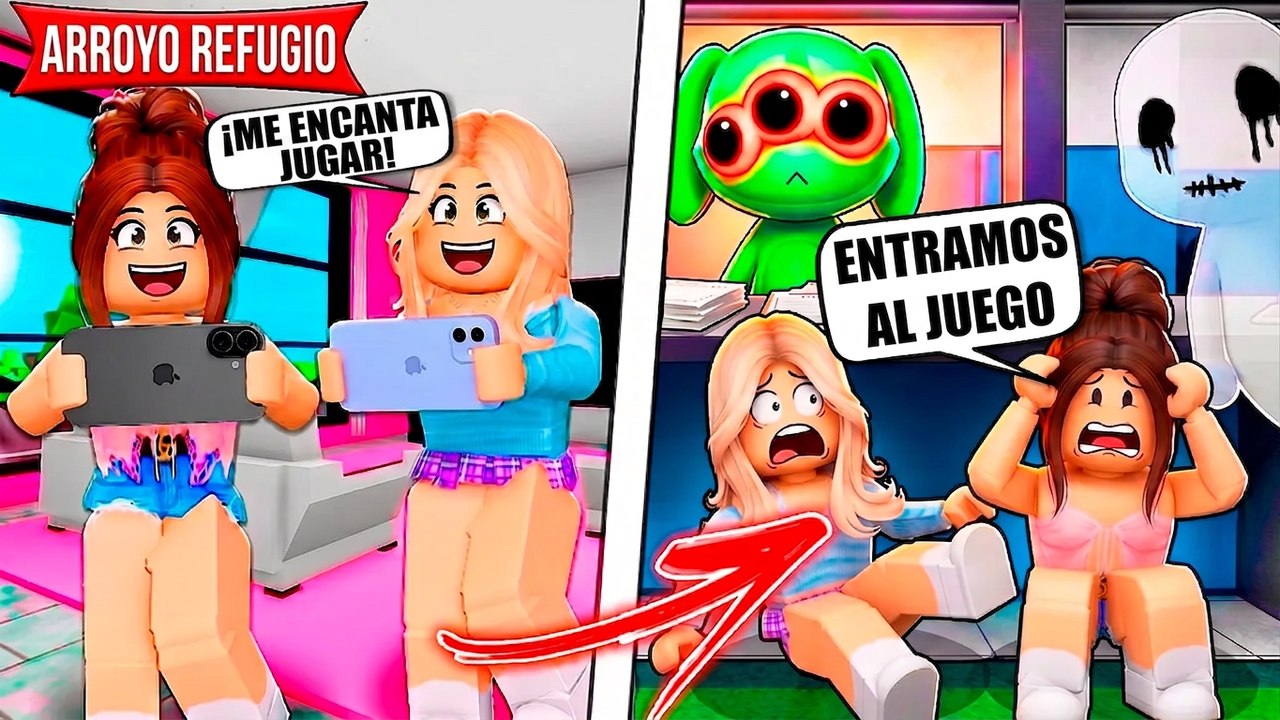¡Las chicas adictas a Roblox terminaron dentro del juego! Historias en Brookhaven RP | Roblox