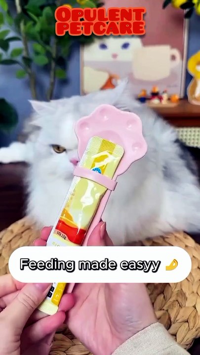 Cat Paw Squeeze Spoon – Mess-Free Treat Feeder for Squeeze Sticks