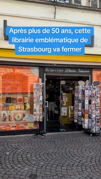 "Une décision très dure" : après plus de 50 ans, cette librairie emblématique de Strasbourg va fermer ses deux boutiques