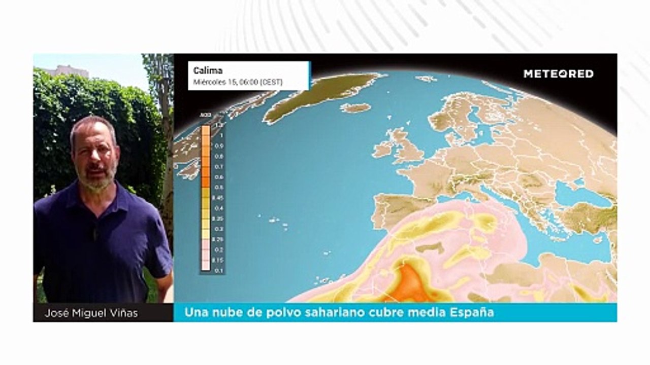 Se aproxima una gran nube de polvo sahariano a España