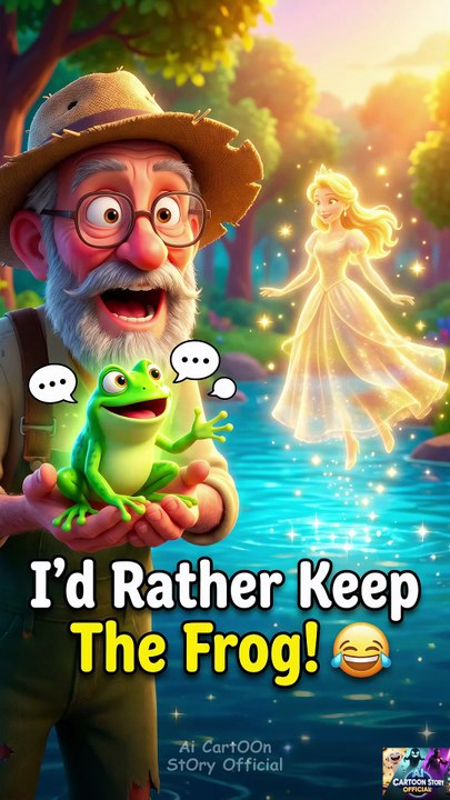The Talking Frog That Shocked an Old Fisherman! 😂 | Funny Pixar Animation | #shorts #viral #trending