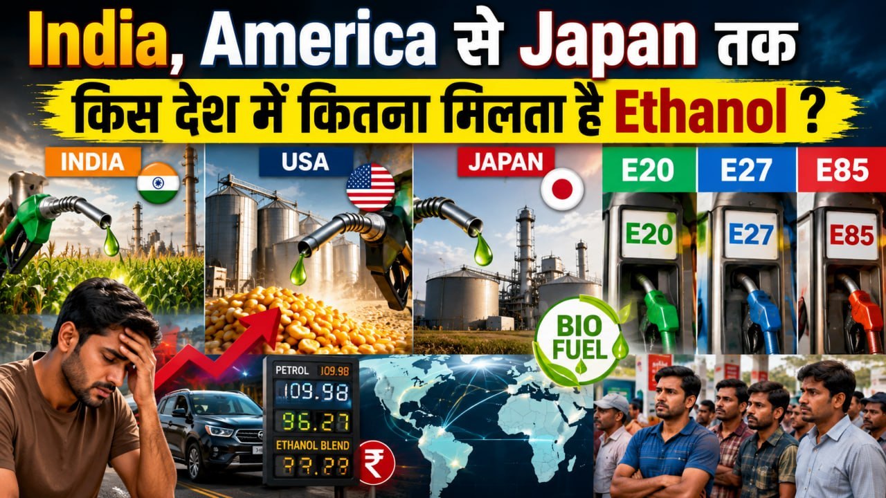 E20 Petrol डलवाना मजबूरी है ? जानिए India से Japan तक का असली Fuel Model | Ethanol Blending Reality