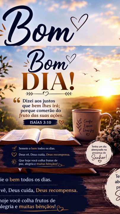 VERSÍCULO DO DIA. Isaías 3:10