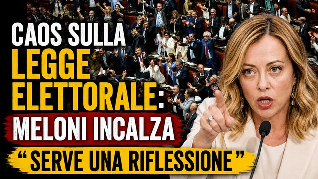 Caos sulla legge elettorale Meloni incalza “Serve una riflessione”