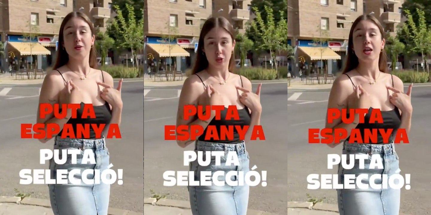 Una resentida de las juventudes de ERC incendia las redes contra la Selección: "P*ta España"