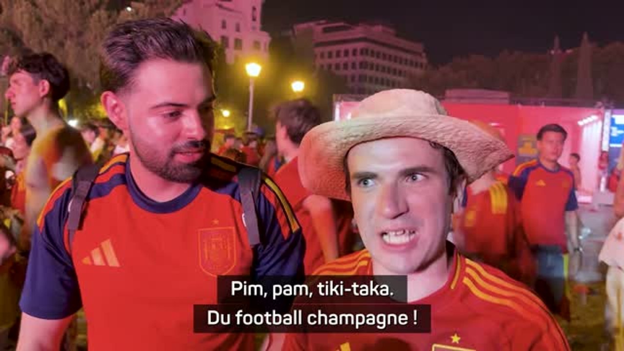 Espagne - Les fans de la Roja aux anges : "Du football champagne, c'était incroyable !"