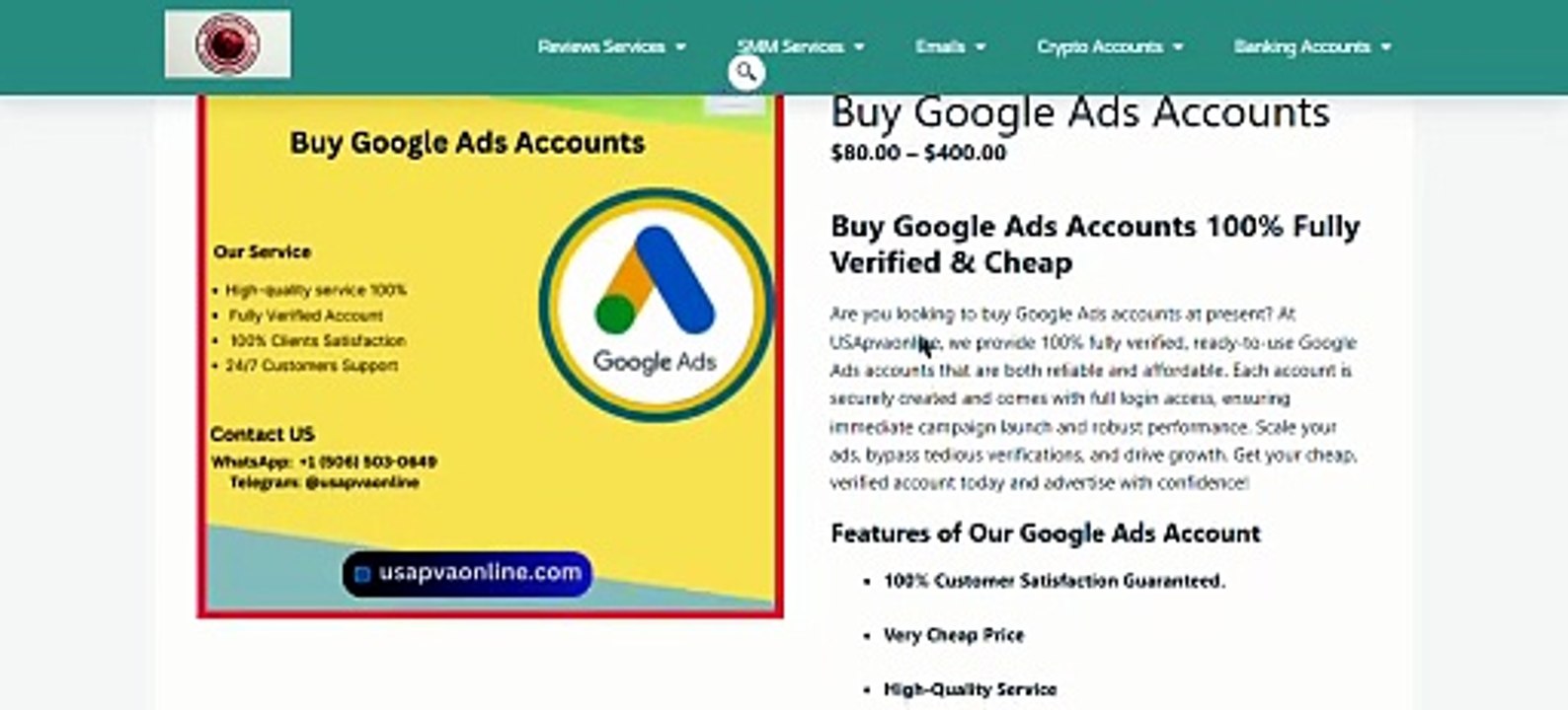 Verified Google Ads Accounts for Sale – MCC Included, Ready for High-Risk Verticals