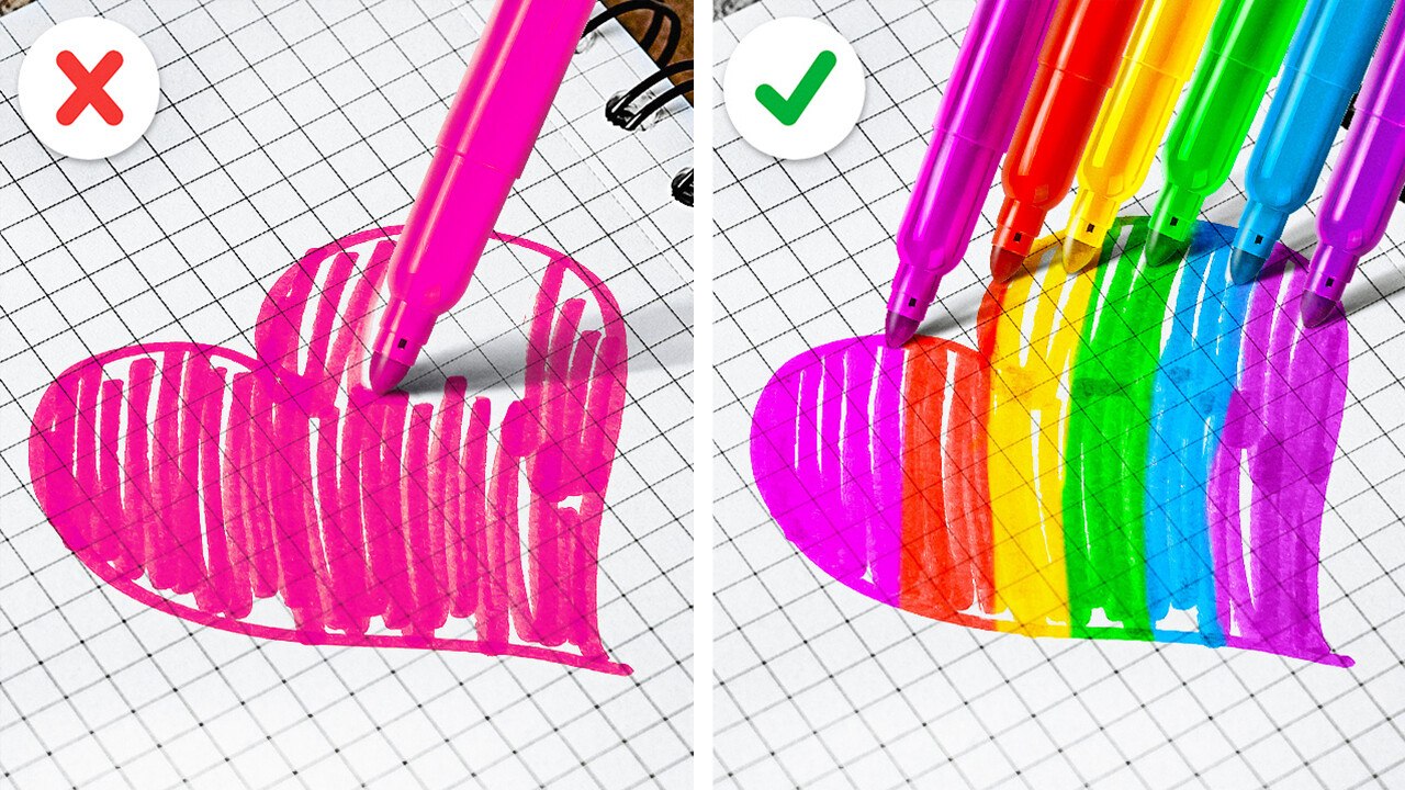 Creative Drawing and School Hacks to Boost Your Day