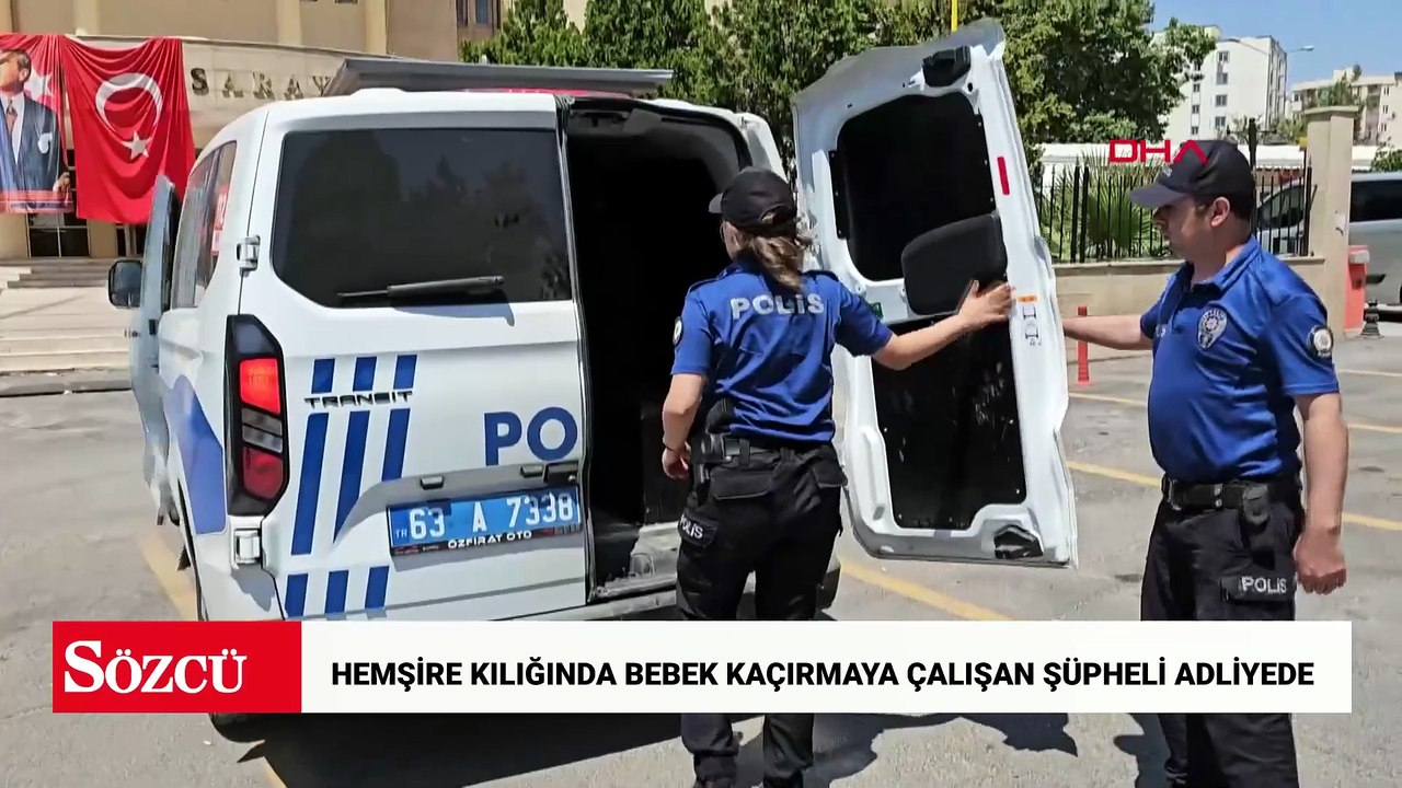 Hemşire kıyafetiyle bebek kaçırmaya çalıştığı iddia edilen şüpheli adliyede
