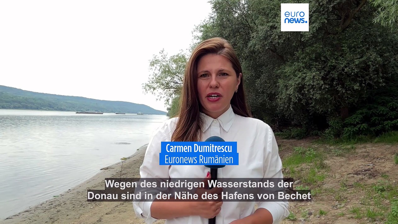 Dürre legt Donau lahm: Kreuzfahrtschiffe sitzen in Rumänien fest