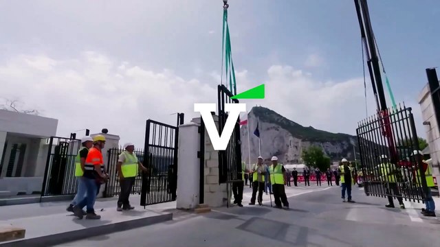 Así ha sido la retirada de la Verja de la Línea de la Concepción