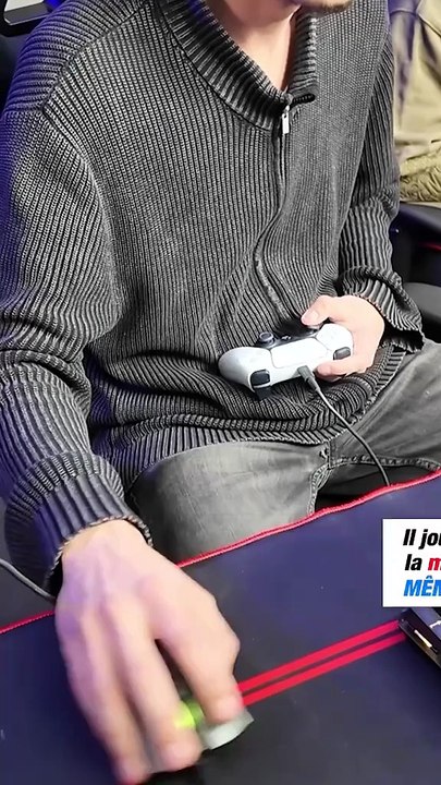 Il joue aux jeux vidéo à la manette + souris en MÊME temps c'est fou 🤯🤯