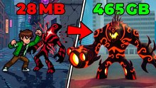 Jugué juegos de Ben 10 de solo 28 MB contra uno de 465 GB