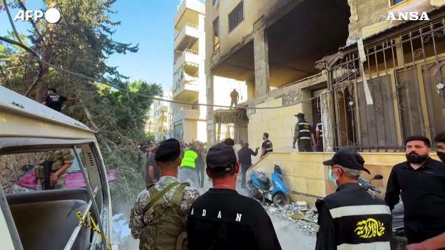 Devastazione e macerie: le conseguenze dell'attacco israeliano a sud di Beirut