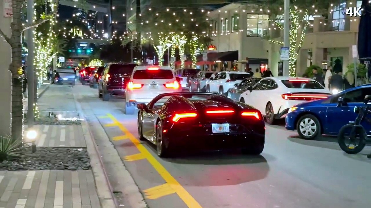 Miami Brickell at Night Luxury, Supercars & Skyline Walk