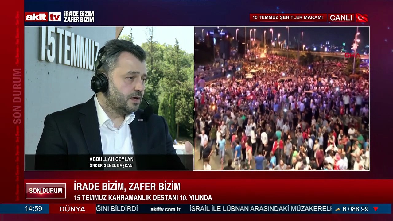Önder Genel Başkanı Abdullah Ceylan 15 Temmuz Zaferinin 10. Yılını konuştu