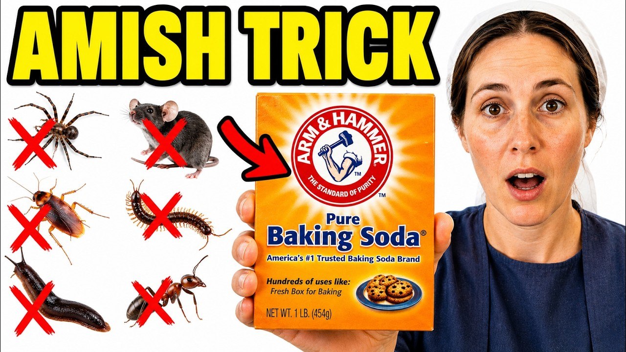 How To Use Baking Soda To Get Rid Of Roaches, Ants, Spiders, Mice, Bedbugs (The Amish Way)