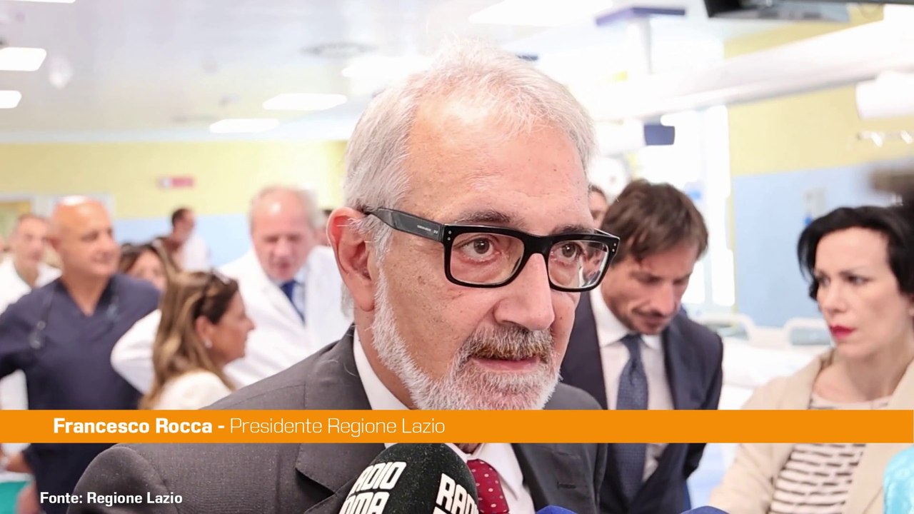 Rocca "Con nuova Terapia Intensiva dell'Umberto I fatto un lavoro d'eccellenza"