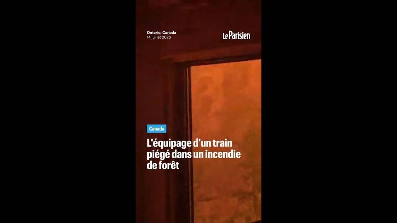 Canada : l'équipage d'un train piégé dans un impressionnant incendie