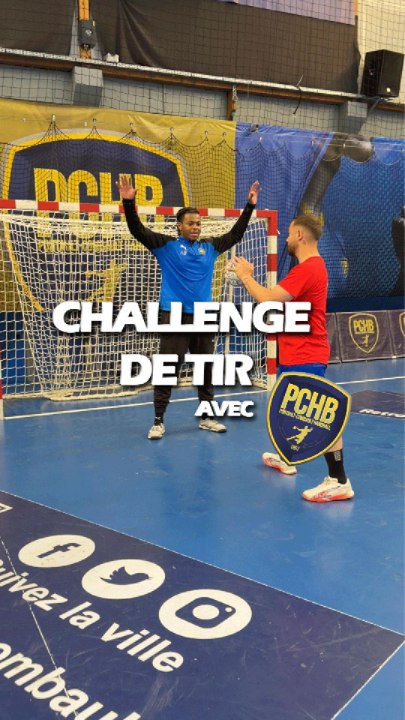 Challenge de tirs avec le PCHB !🤾🏻‍♂️🎯 #handball #handballplayer #handballmoments #defi #sport