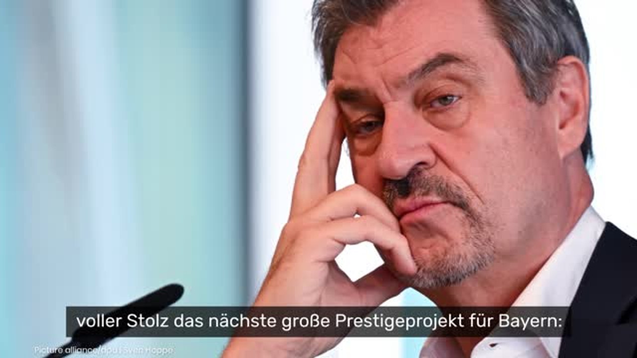 Markus Söder: 'Peinliche Nummer!' CSU-Chef wegen Millionen-Projekt scharf attackiert