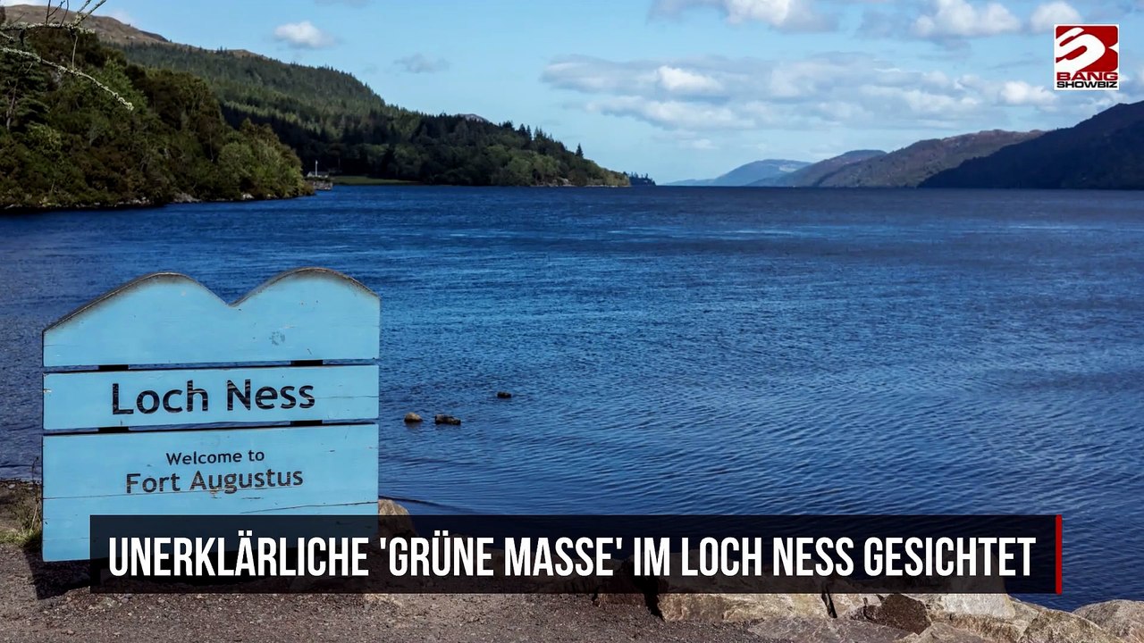 Unerklärliche 'grüne Masse' im Loch Ness gesichtet