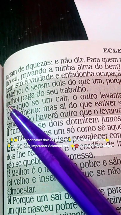 🙏👉 É melhor haver dois do que um!🙏 Eclesiastes 04:09-10👈 🙏Apóstolo Dr. Imperador Salomão PhD 👈☎️(11)94077-7961 whats🛫