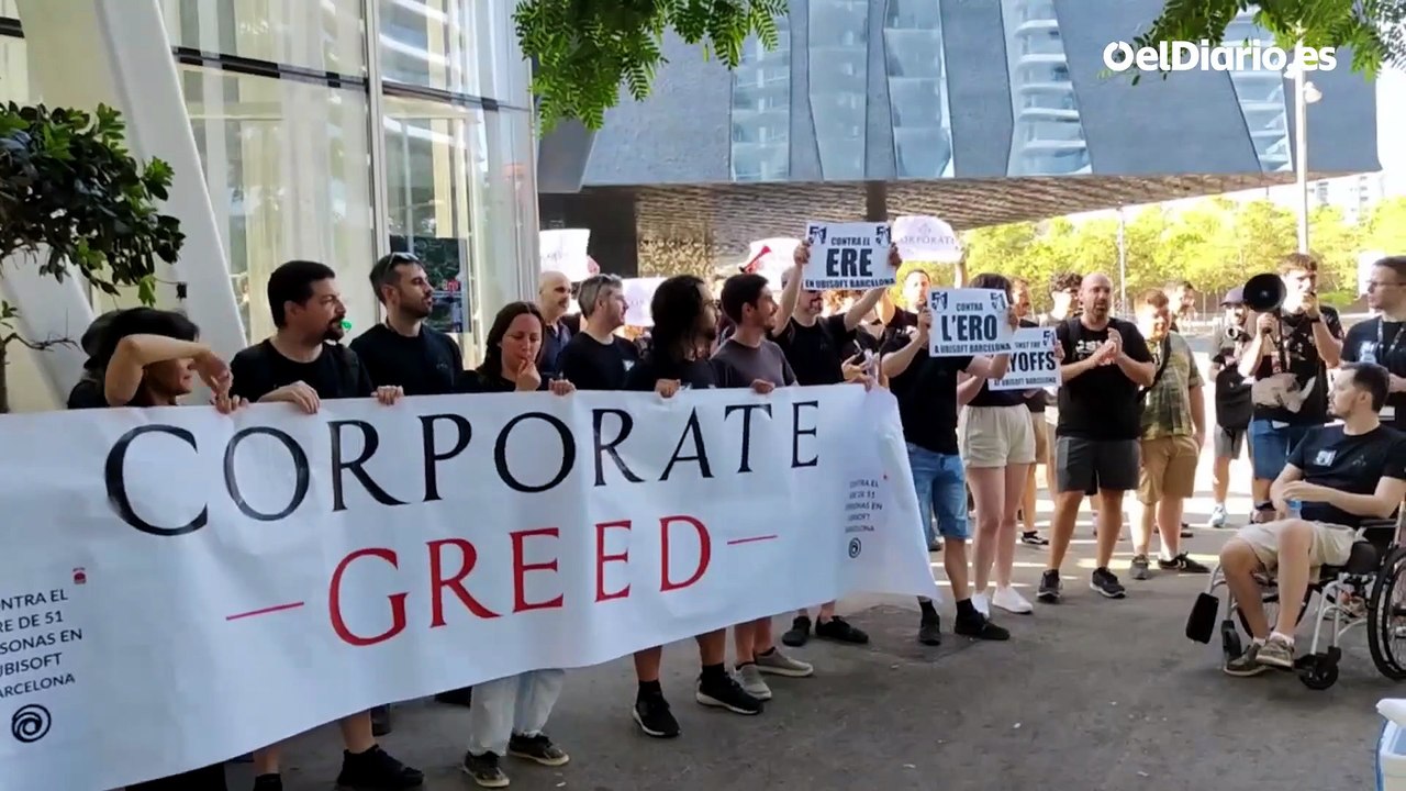 Los trabajadores de la empresa de videojuegos Ubisoft Barcelona inician tres días de huelga para protestar contra los despidos masivos