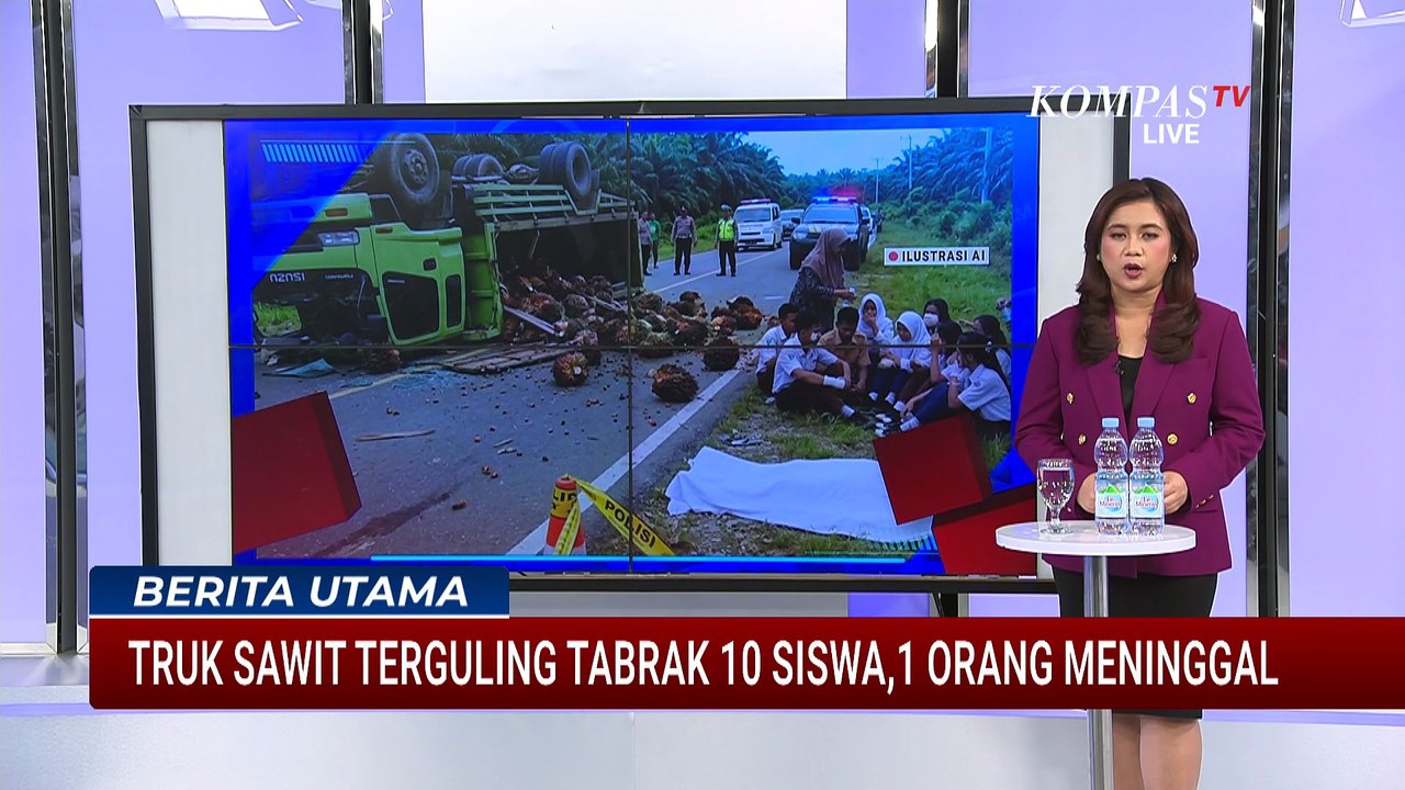 Truk Kelapa Sawit Terguling Timpa Siswa SMP di Labuhanbatu, 1 Tewas dan 9 Terluka | BERITA UTAMA