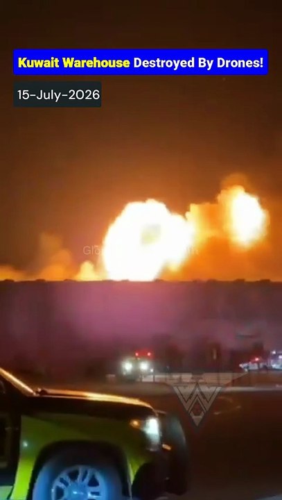 Shahed Drones Strike Kuwait Warehouse