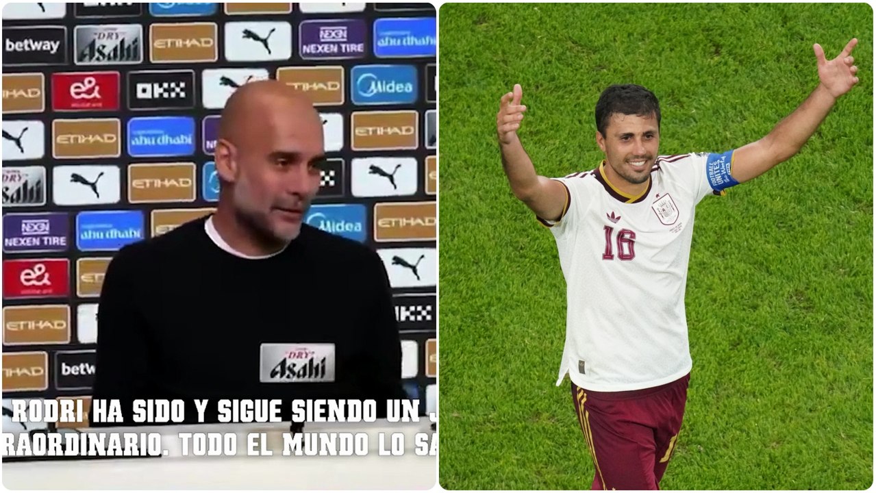 Pep Guardiola: "Rodri es un jugador impresionante, ¿Sabes cuándo lo será? En el Mundial con España"