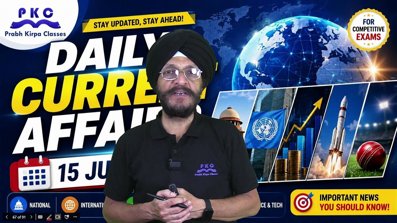 Top Current Affairs Questions | 15 July 2026 |...
