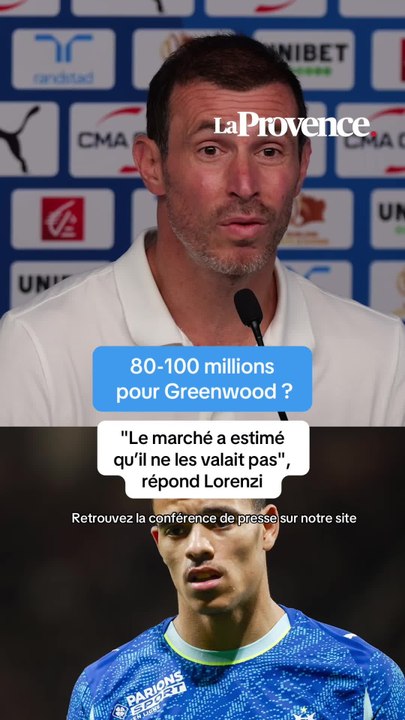 OM : la vente de Greenwood ? "Le marché a estimé qu’il ne valait pas plus" répond Grégory Lorenzi