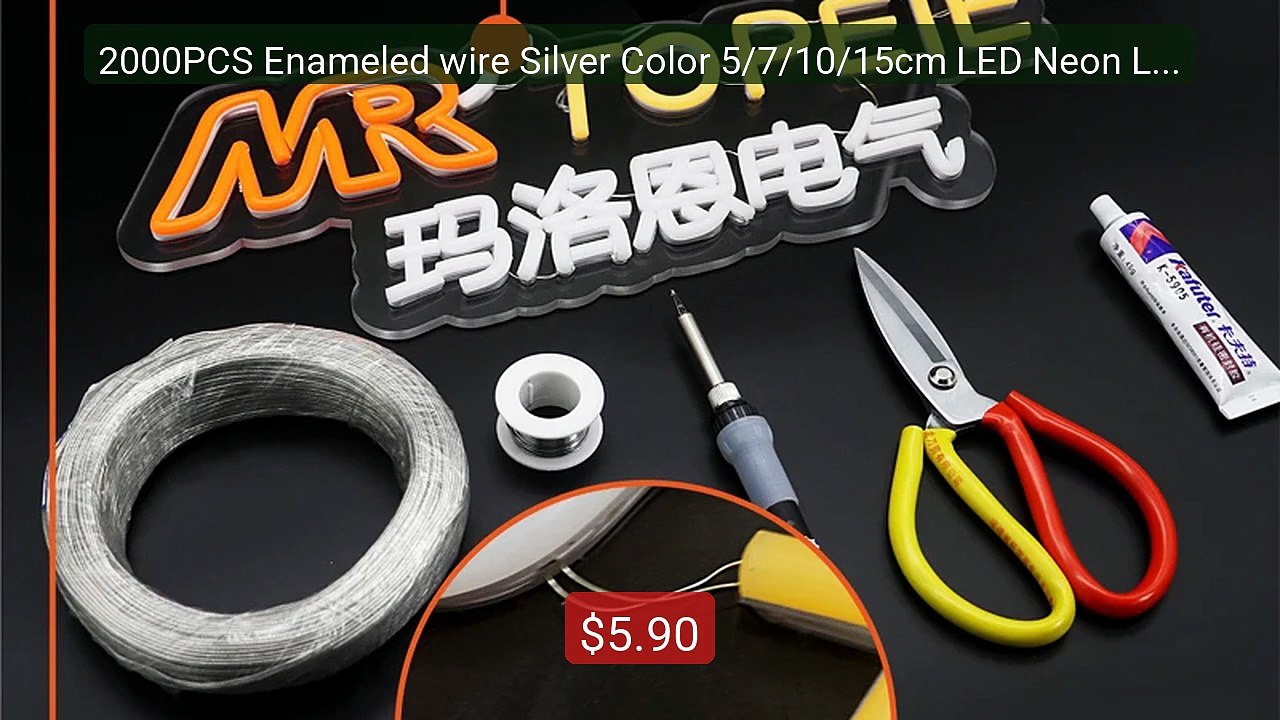 2000PCS Enameled wire Silver Color 5/7/10/15cm LED Neon Light Weldi... -- Top Rated 2026 | Buy Now!