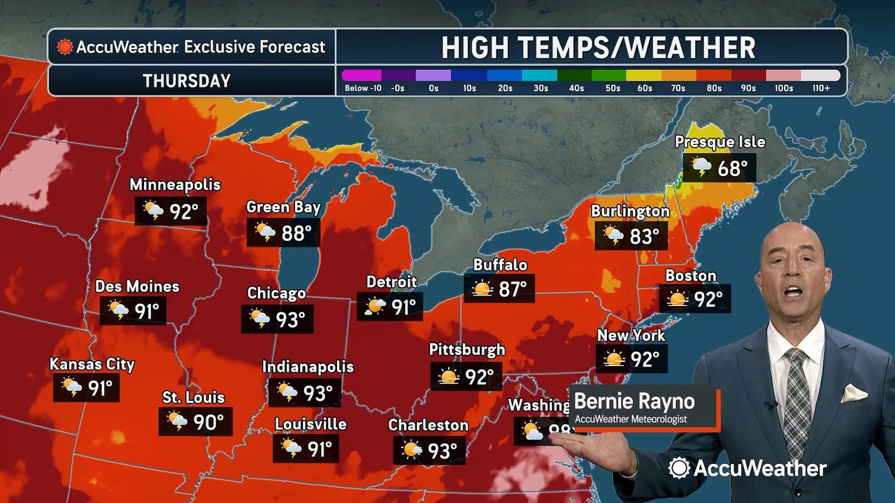This weekend to bring relief from extreme heat in the Midwest and Northeast