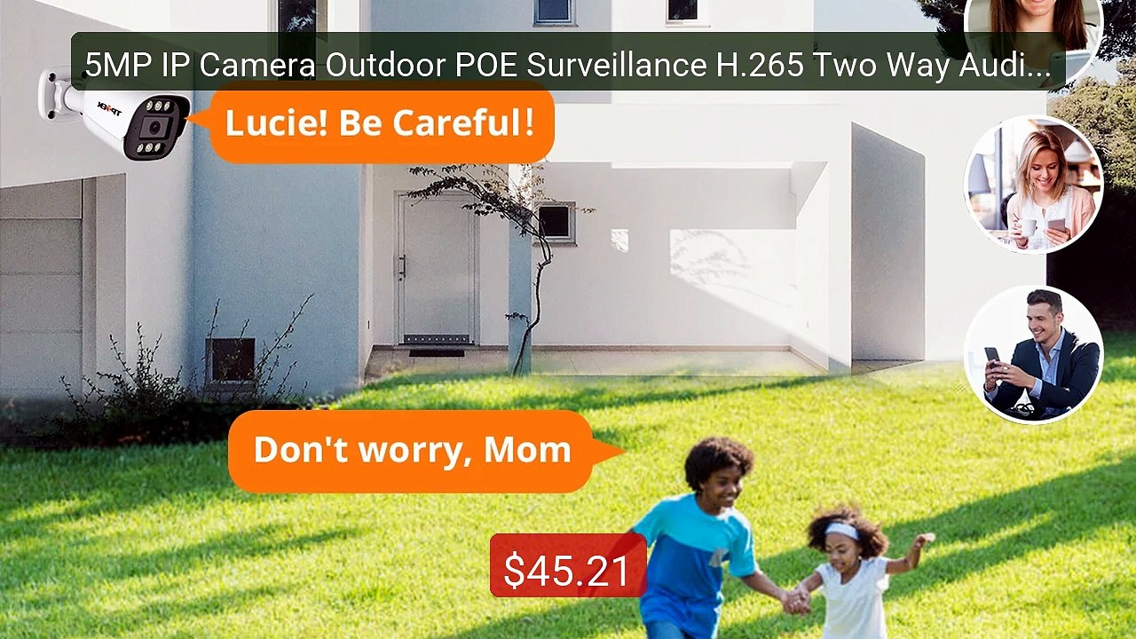 5MP IP Camera Outdoor POE Surveillance H.265 Two Way Audio CCT... -- Best Buy 2026 | Great Quality!